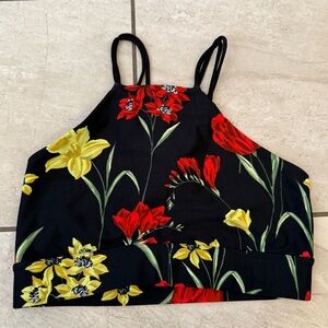 Black floral carbon38 sports bra size XS